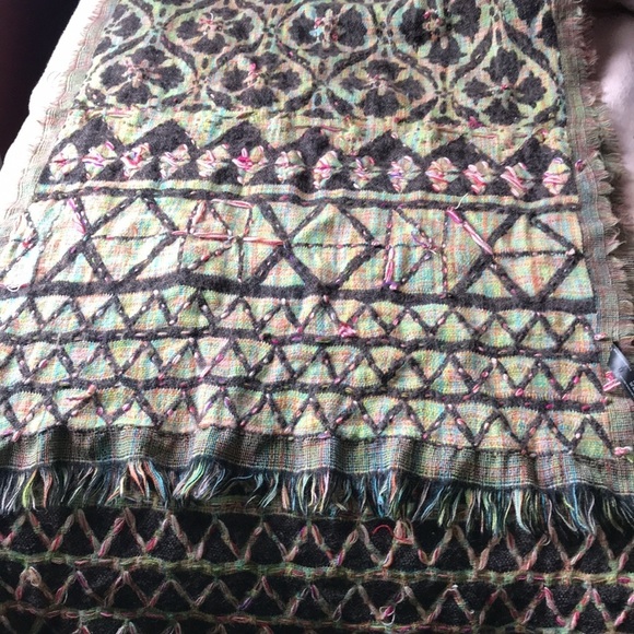 Oversized Anthropologie Free people wool scarf xs s m l - Picture 3 of 3